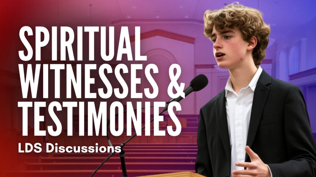 Spiritual Witnesses & Testimonies LDS Discussion