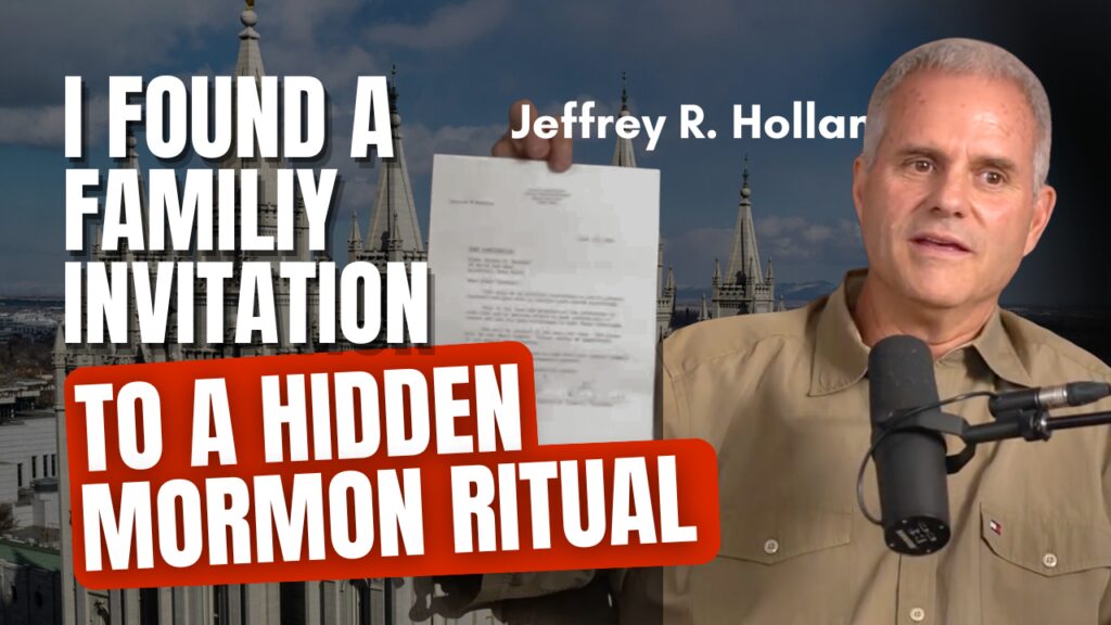 I found a family invitation to a hidden mormon ritual