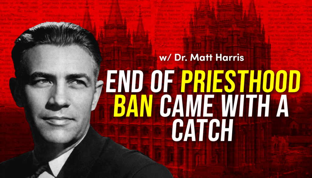 End of Priesthood Ban Came with a Catch