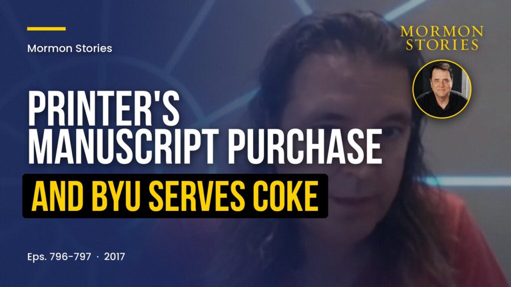 LDS Church Purchases Printer's Manuscript of Book of Mormon for $35M and BYU Now Serves Coke