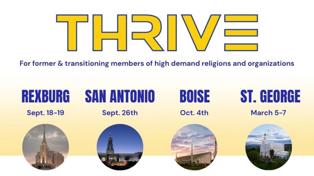THRIVE events in Rexburg, San Antonio, Boise, and St. George