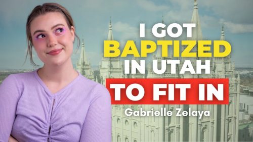 I got baptized in utah to fit in